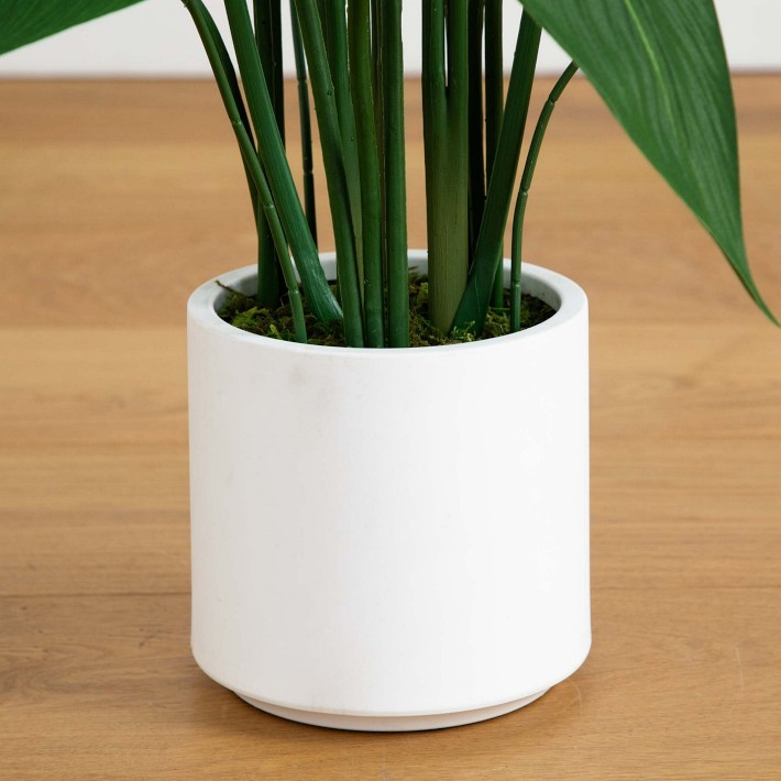 Artificial Sky Bird Tree in White Planter-Williams Sonoma|35828