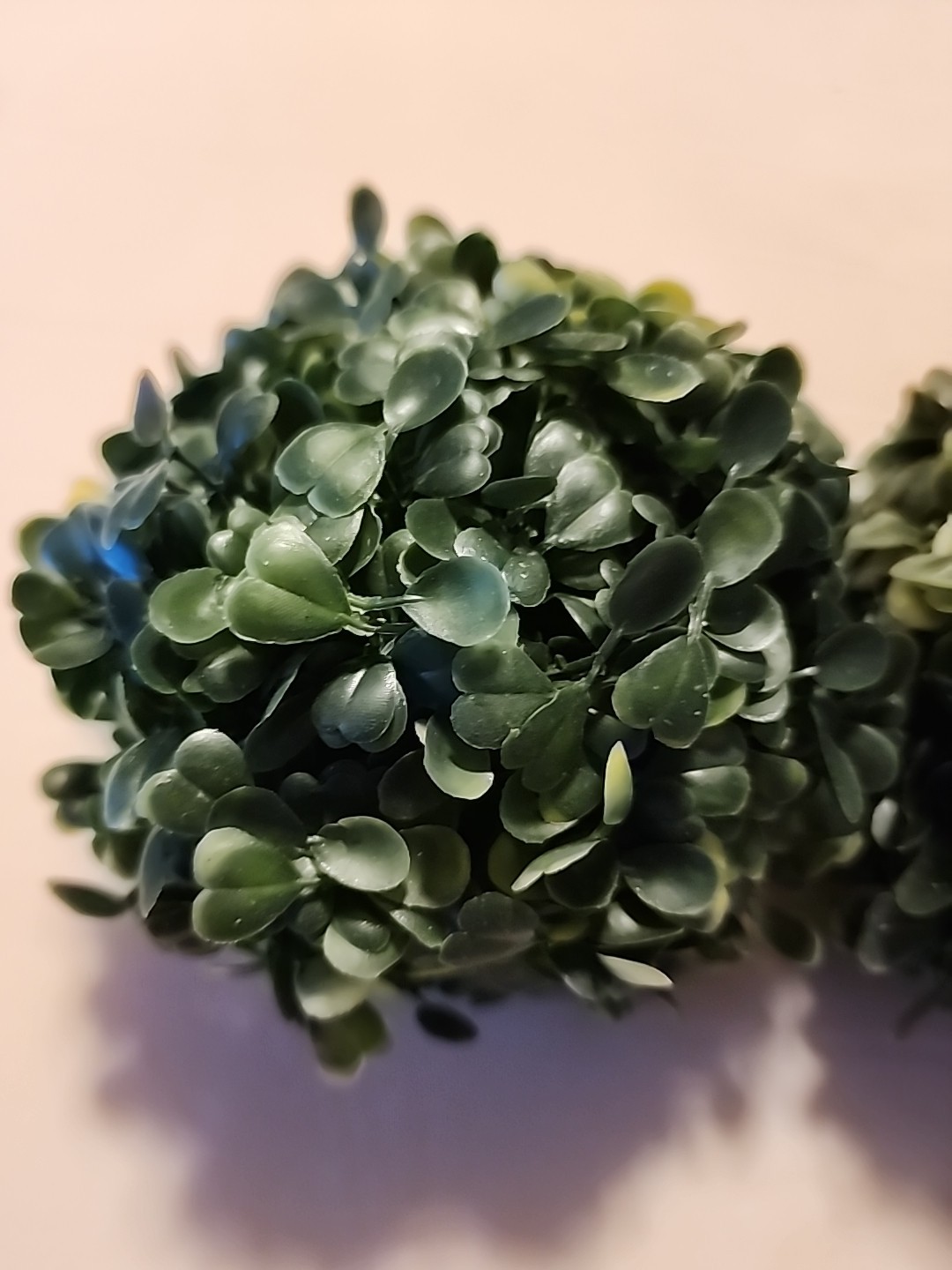 Hotop 2 Pcs Artificial Plant Topiary Balls Indoor/Outdoor 5″ Decor (M5)