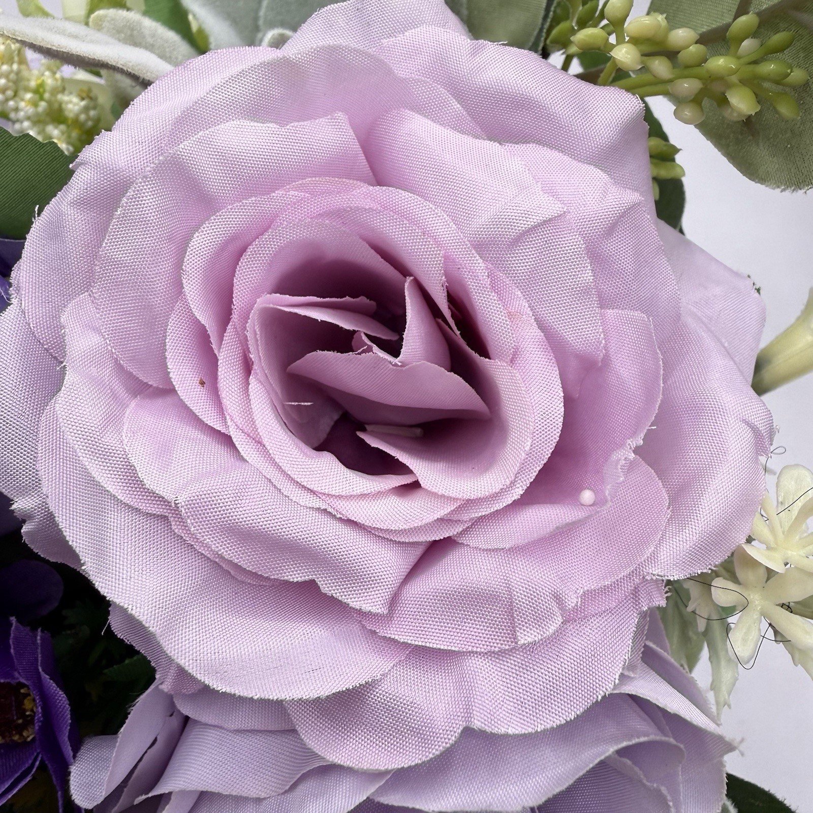 Wedding Bouquet Bride Bridal Bridesmaid Centerpiece Artificial Flowers Lilac