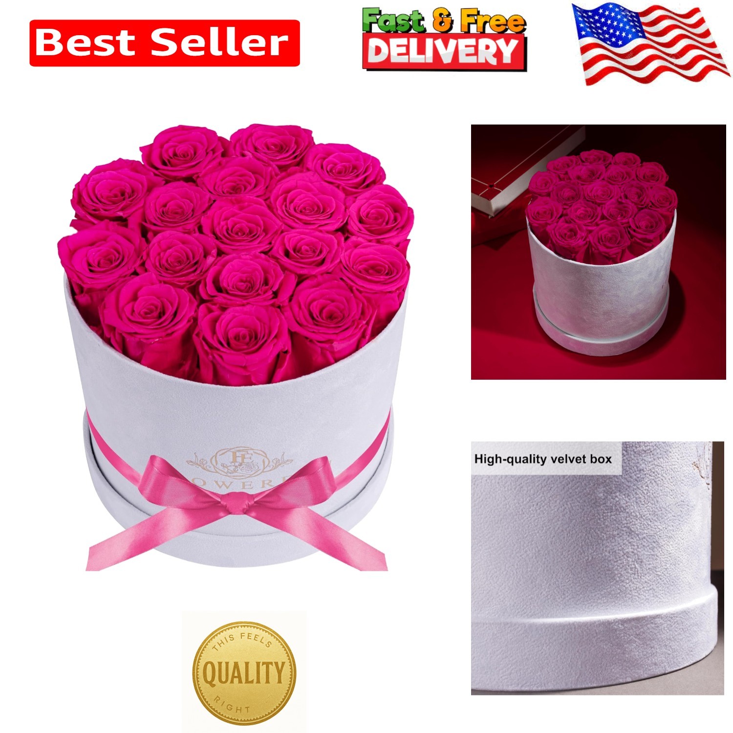 Gorgeous 17 Roses in Suede Box – Perfect for Anniversaries & Special Moments