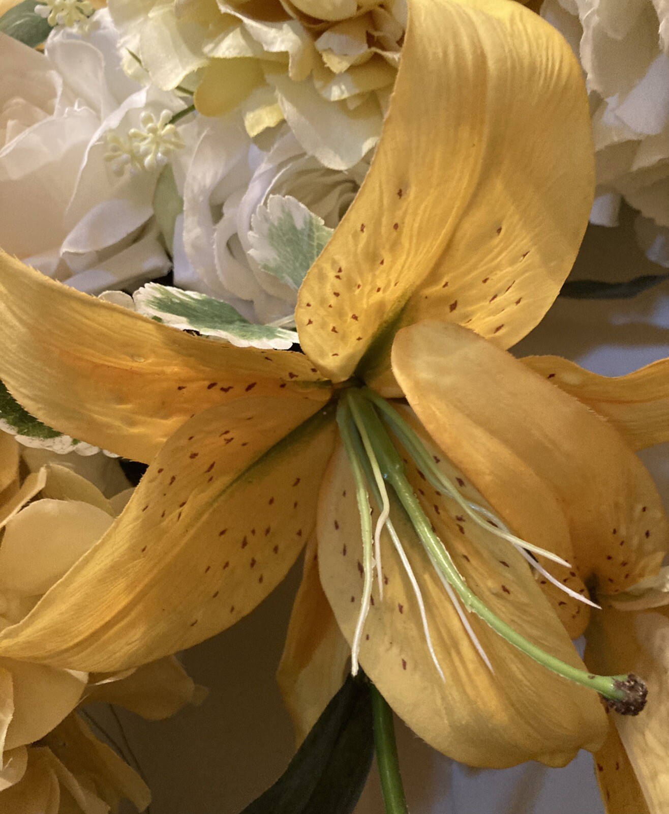 Luscious Yellow Spring And Summer Hydrangea, Rose, And Peony Wreath