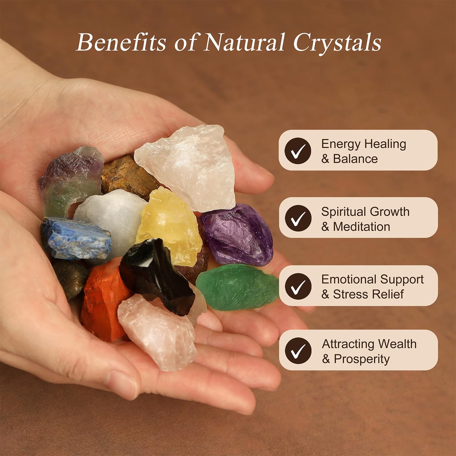 Seven Chakra Crystal Trees, Bonsai Money Tree, Healing Stones, Crystal Tree o…