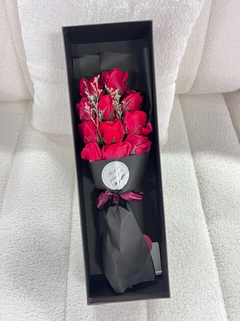 Soap Rose Flower Gift Box, Preserved Flowers, Artificial Flower Bouquet