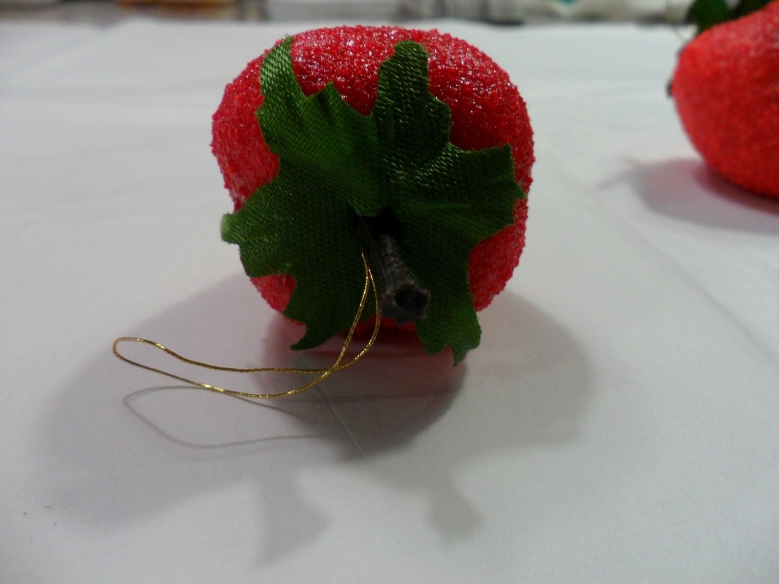 Vintage 3 Large Faux Strawberries