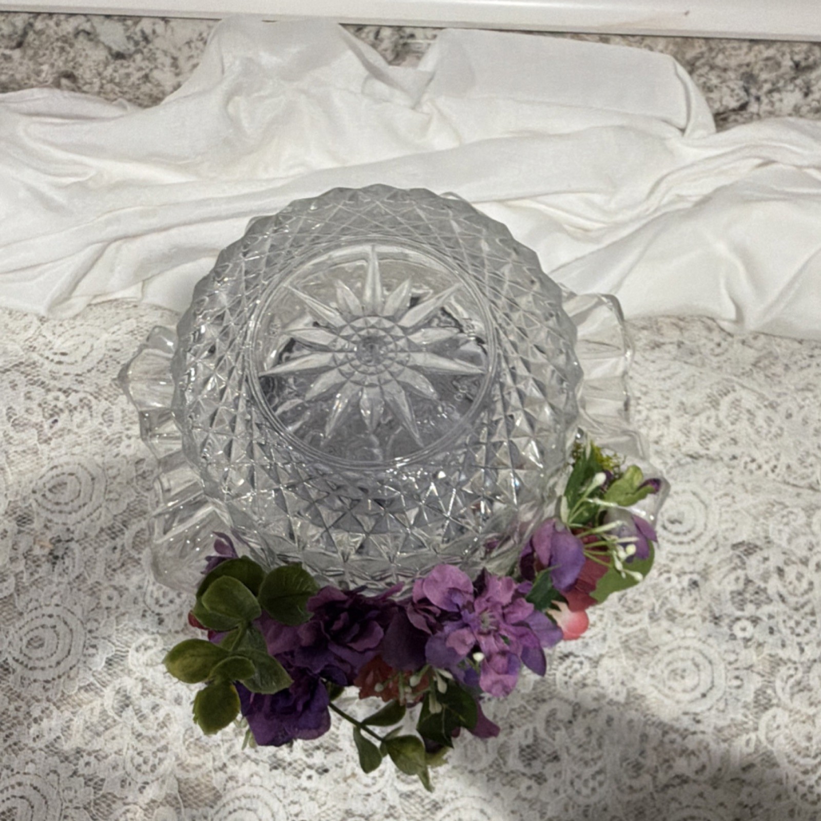 Unique- one of a kind, Glass hat – vintage style, 10in