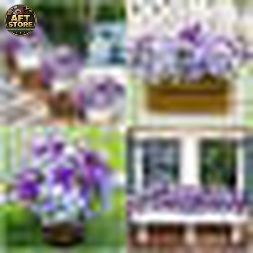 Primrue 12PCS UV Resistant Artificial Outdoor Flowers – Realistic Silk Plants