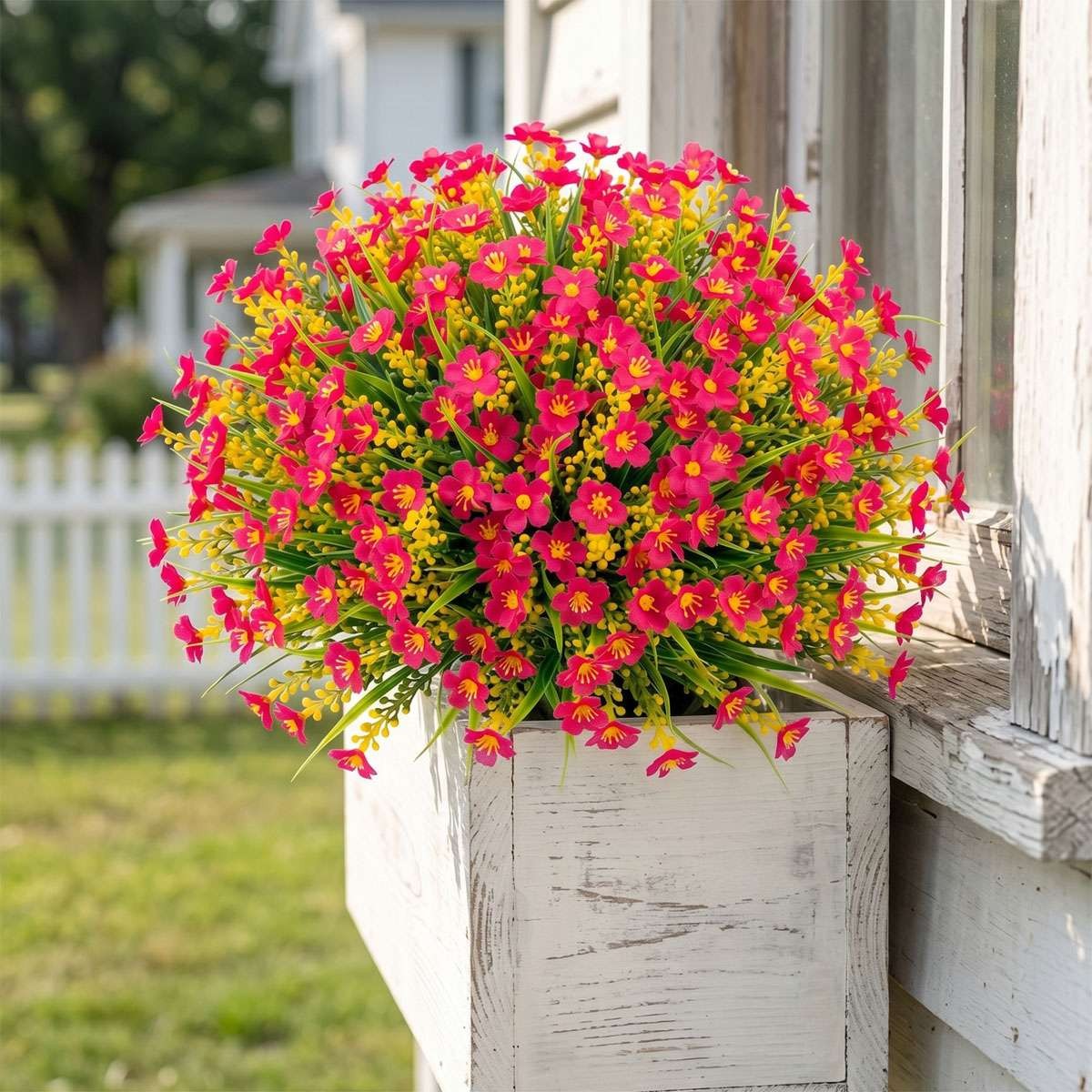 2-10 Artificial Flowers Fake Outdoor UV Resistant Boxwood Plants Shrubs Decor US