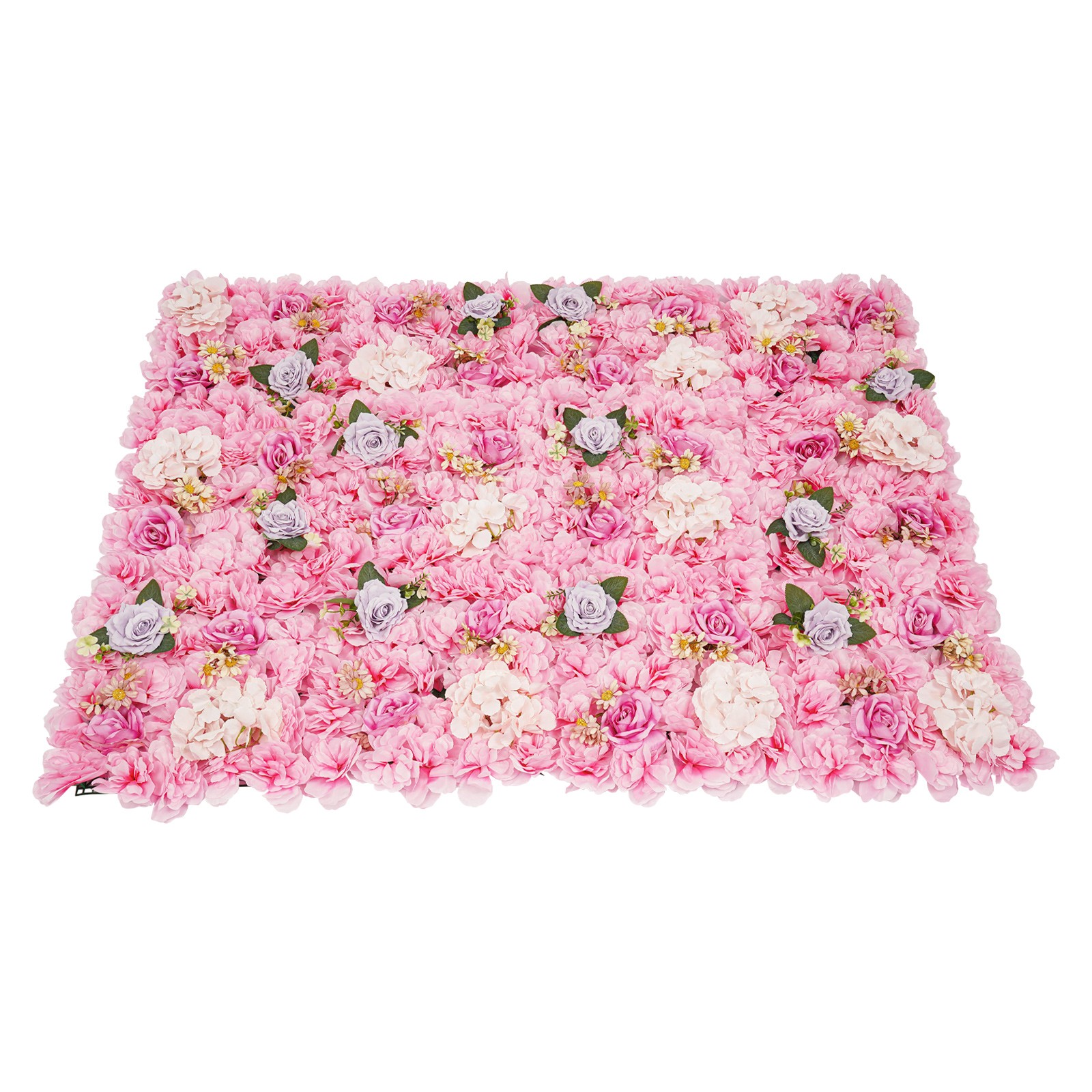 12pcs Pink Artificial Flower Wall Panels Artificial Flowers Panel For Backdrops