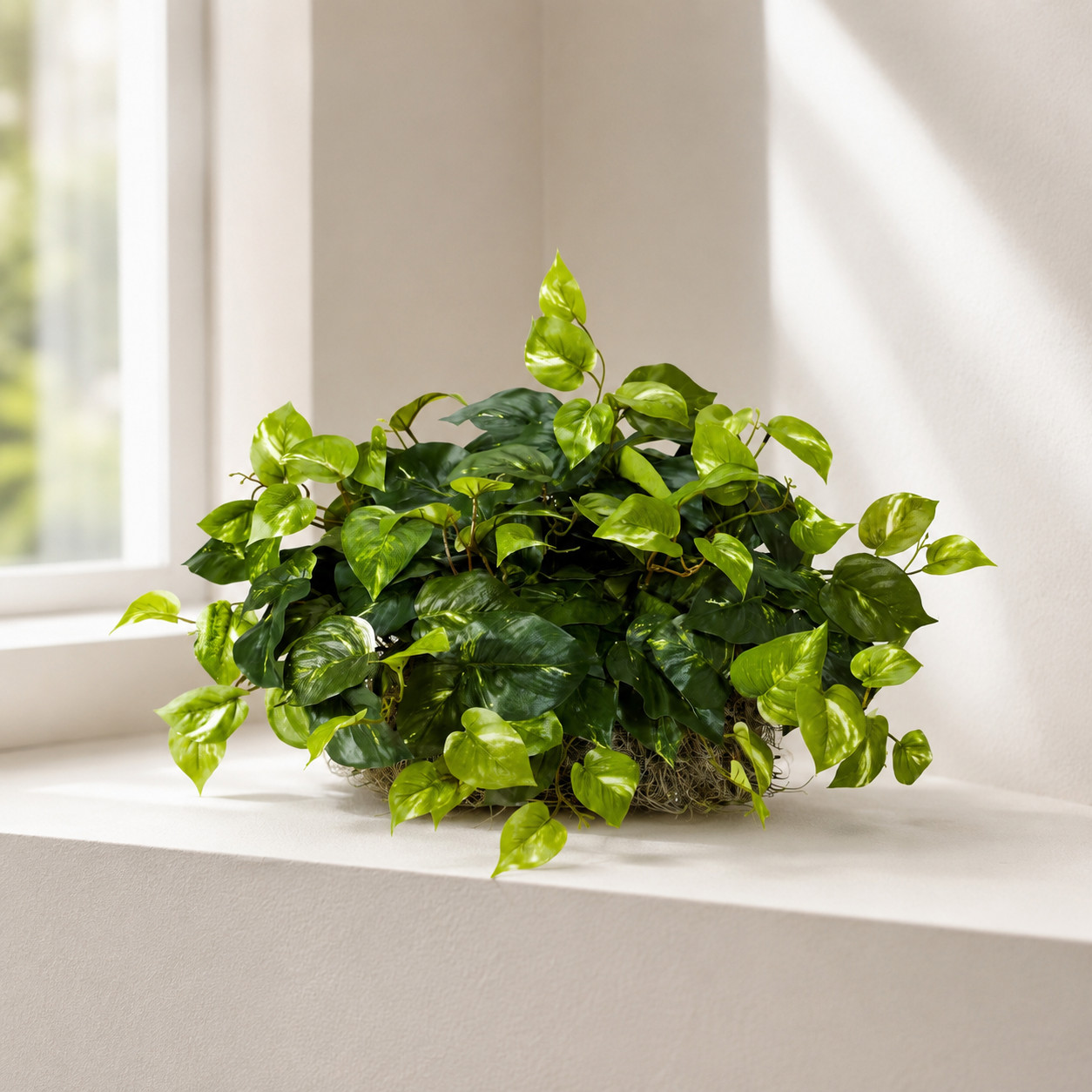 Pothos Ledge Plant (Set on Foam) Silk Plant