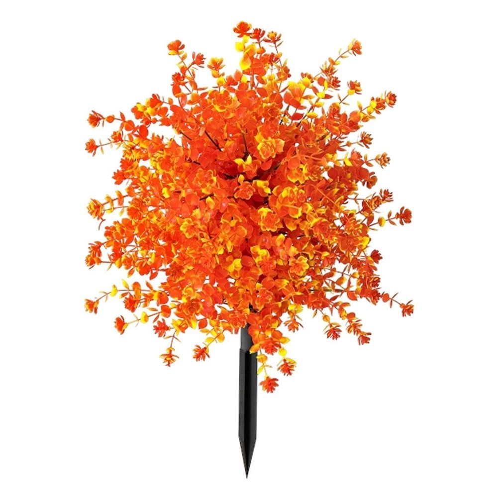 Artificial Plants Garden Stake Faux Eucalyptus Leaf Outdoor Decoration