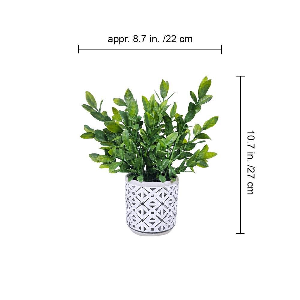 Set Of 2 Artificial Potted Plants Potted Eucalyptus Plant Artificial Grass In Mo