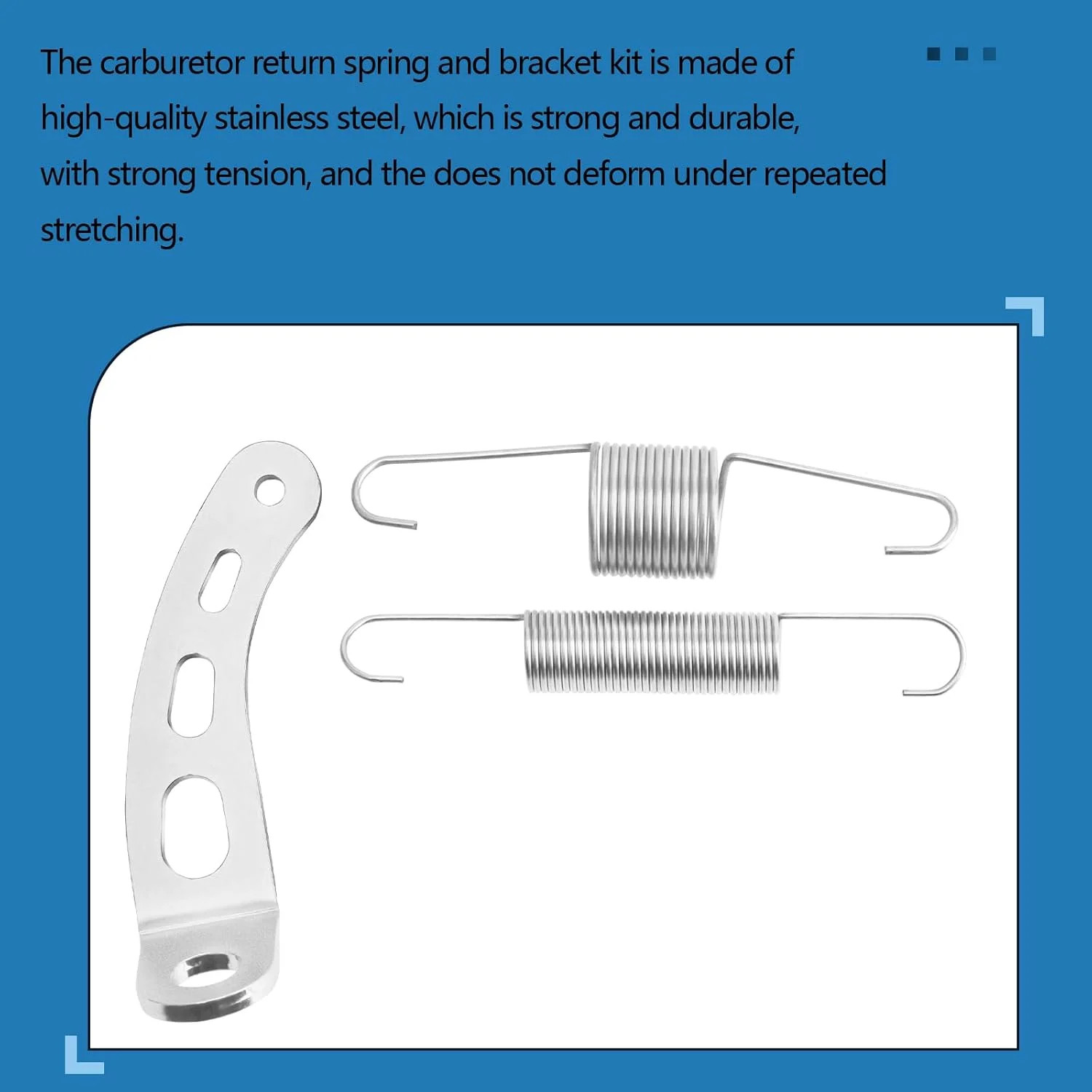 Carburetor Return Spring and Bracket Kit,Compatible with Most 5-1/8 Carburetor N