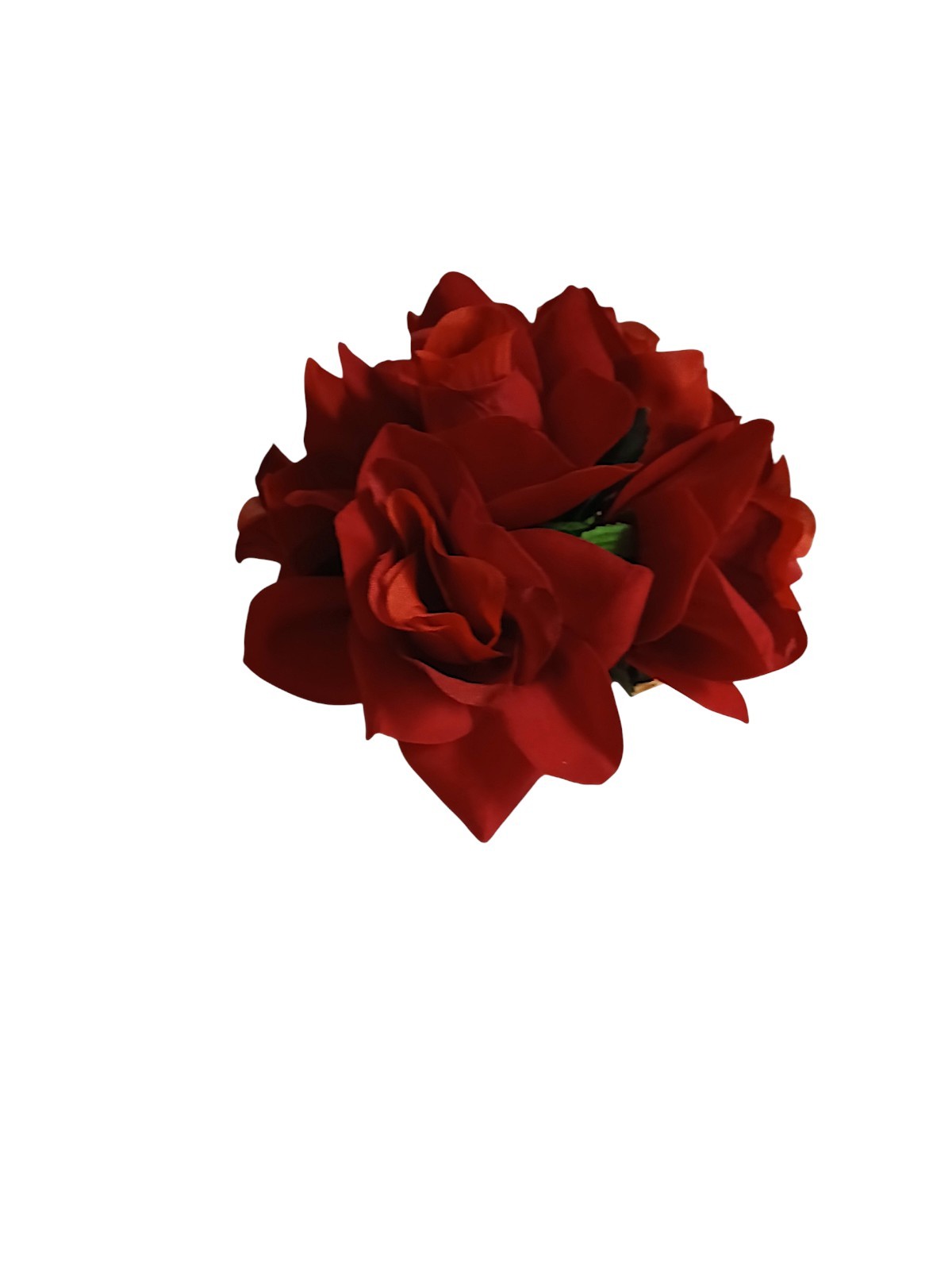 Red Rose Floral Arrangement Tea Cup POP-IN Romantic Elegant Wedding Holiday LOVE