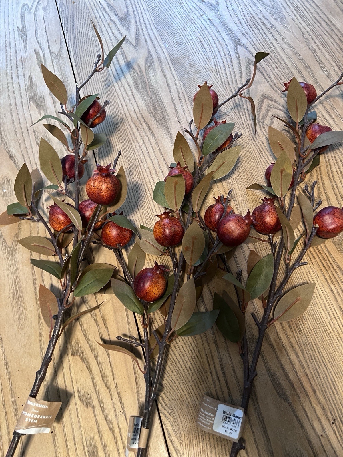 6 Stems Faux Echinacea Pomegranate Garden Wedding