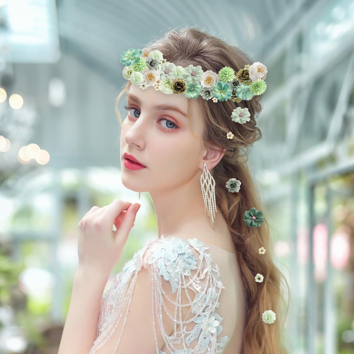 125 PCS Silk Faux Flower Heads Mini Artificial Daisy Rose Multicolor Craft