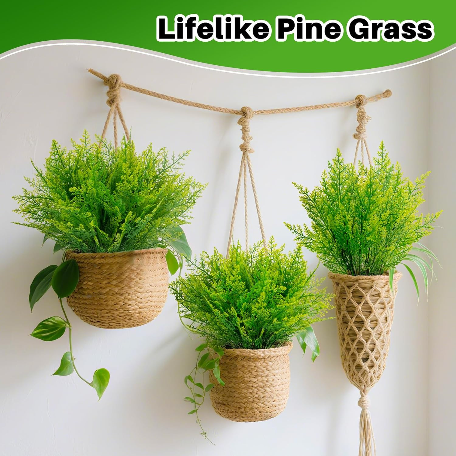 5PCS Fake Ferns – Fake Plants Artificial Plants Indoor Outdoor Faux Plants for O