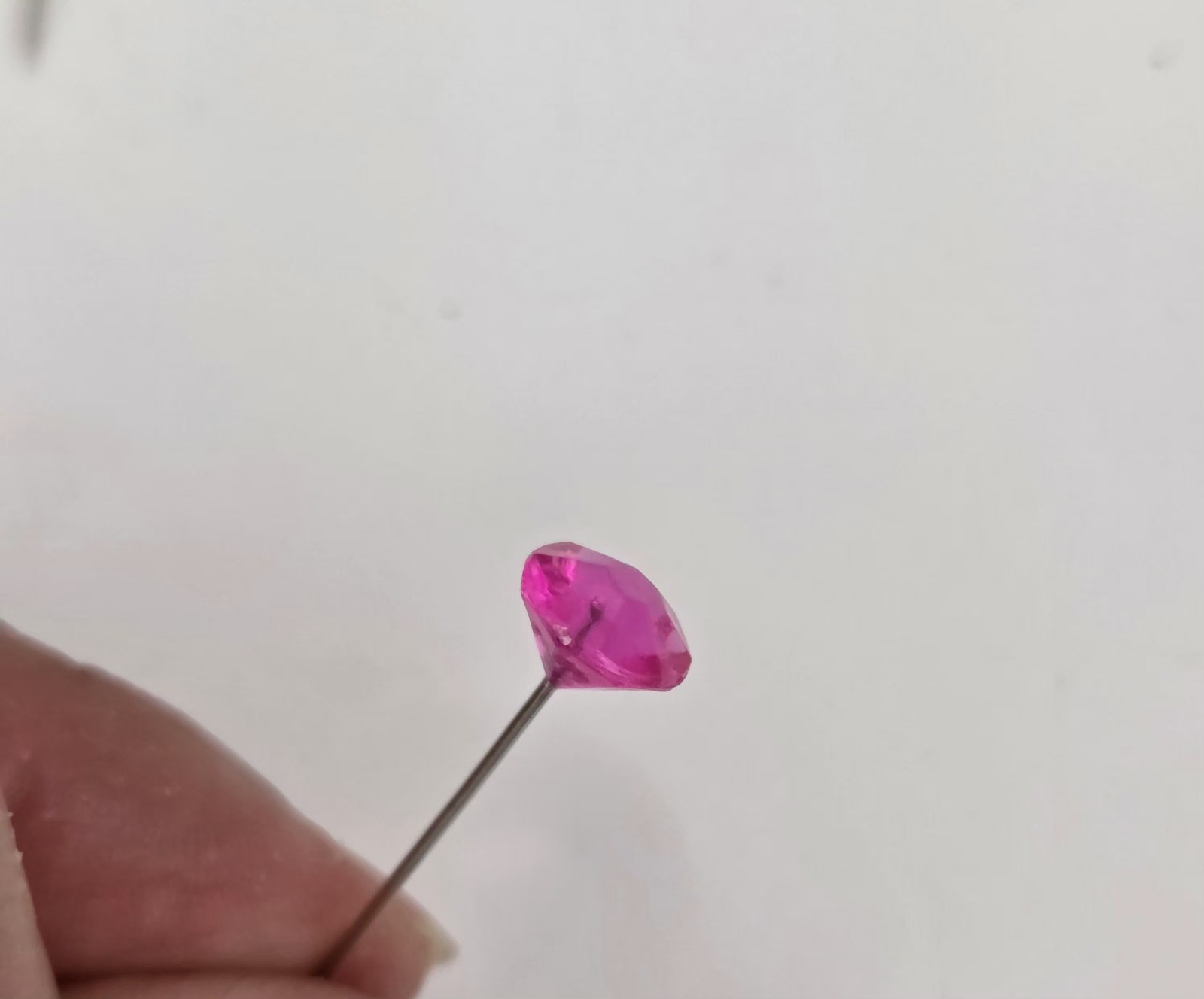Florist Stick Pins Lot 1,540 Assorted Acrylic Head Shapes Colors