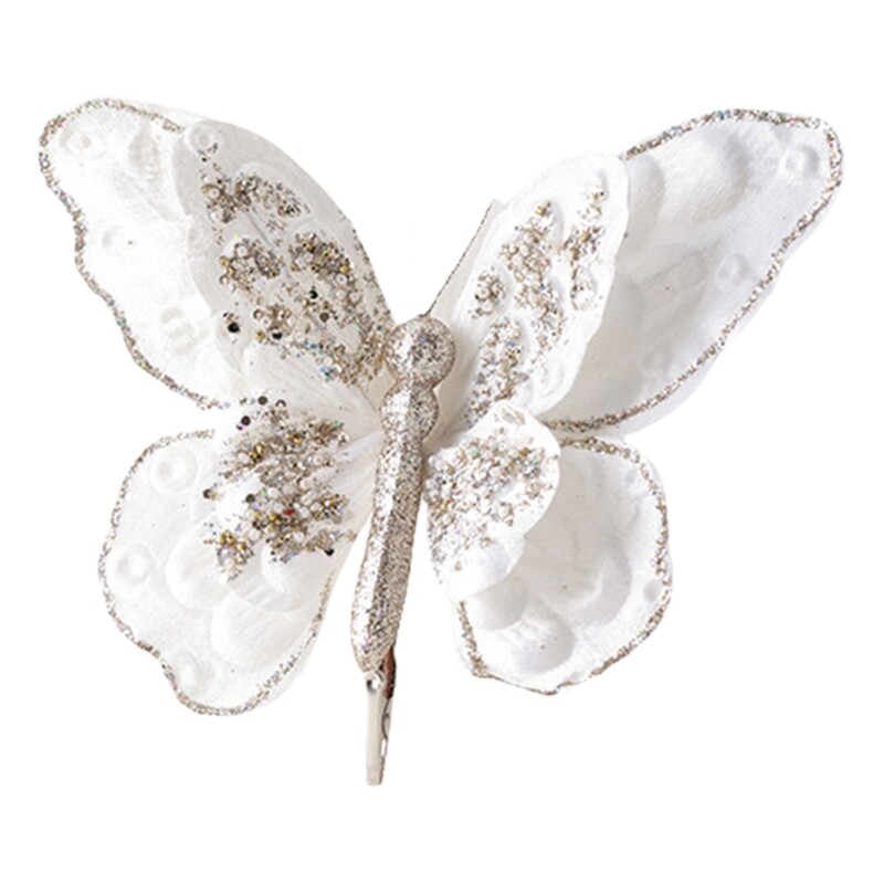 Artificial Butterfly Clip for Spring Party Home Stylish Florals Embellishments
