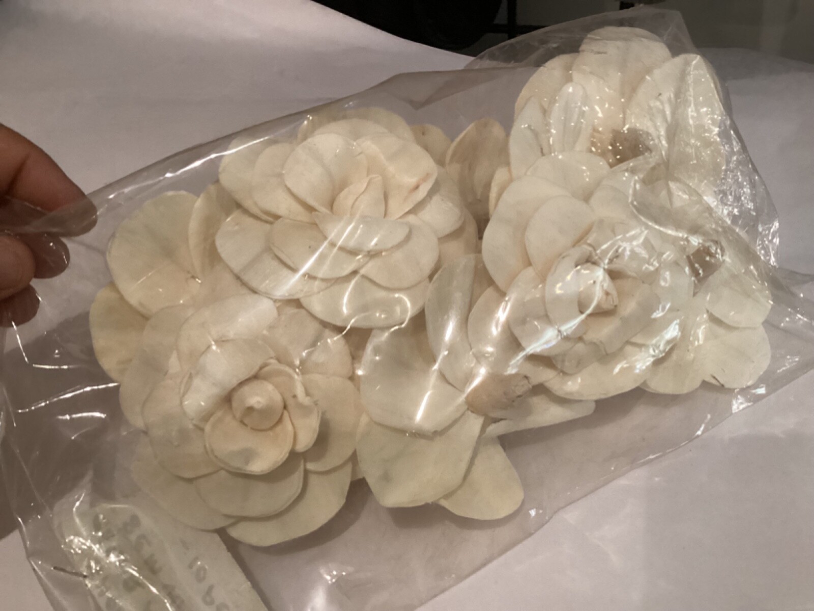 COLLECTION OF (10) SHOLA SOLA WOOD FLOWERS 3-1/2″ MUST SEE NR