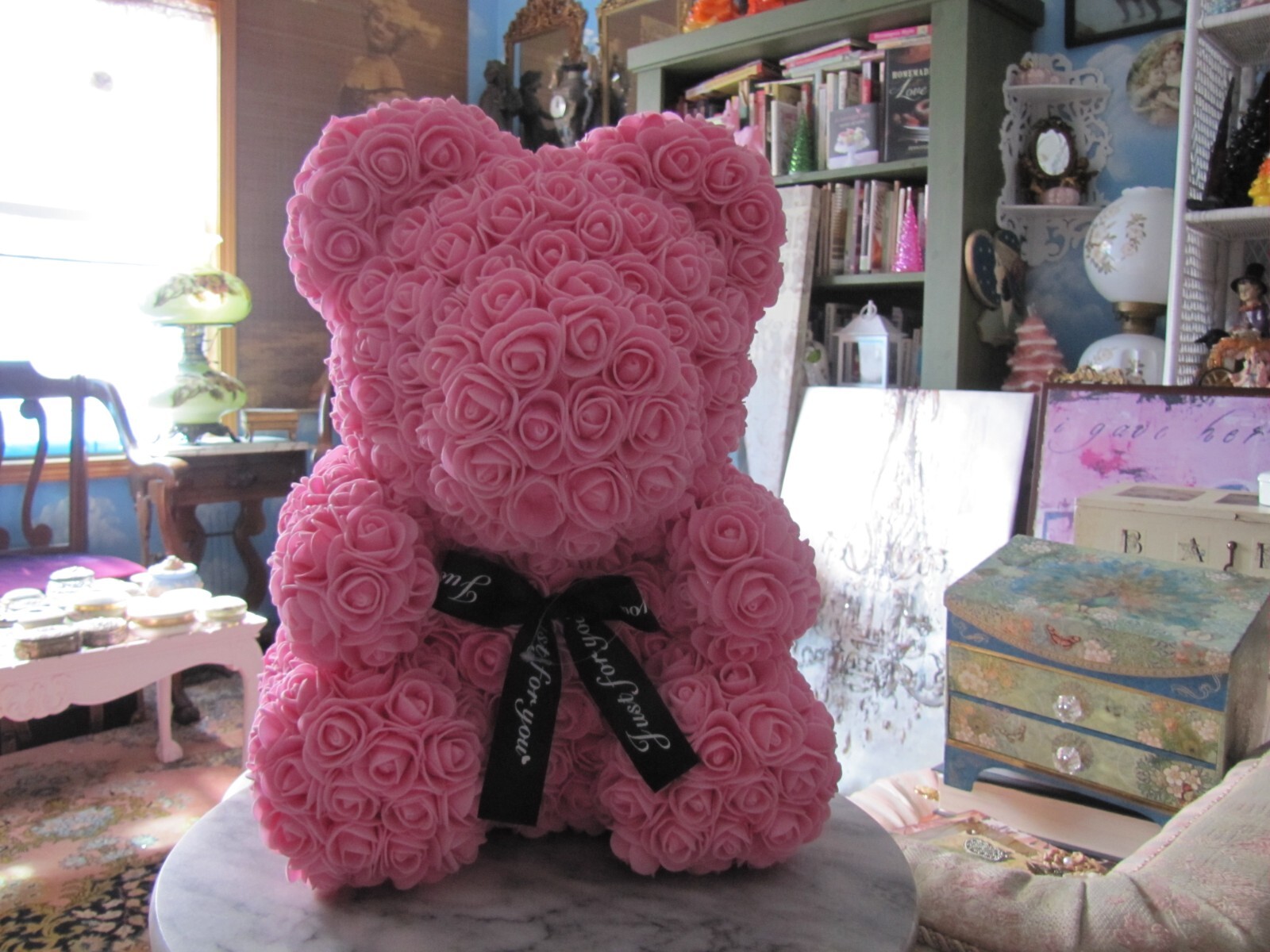 Teddy Bear Rose Flower Rose Bear Large 15″ no box