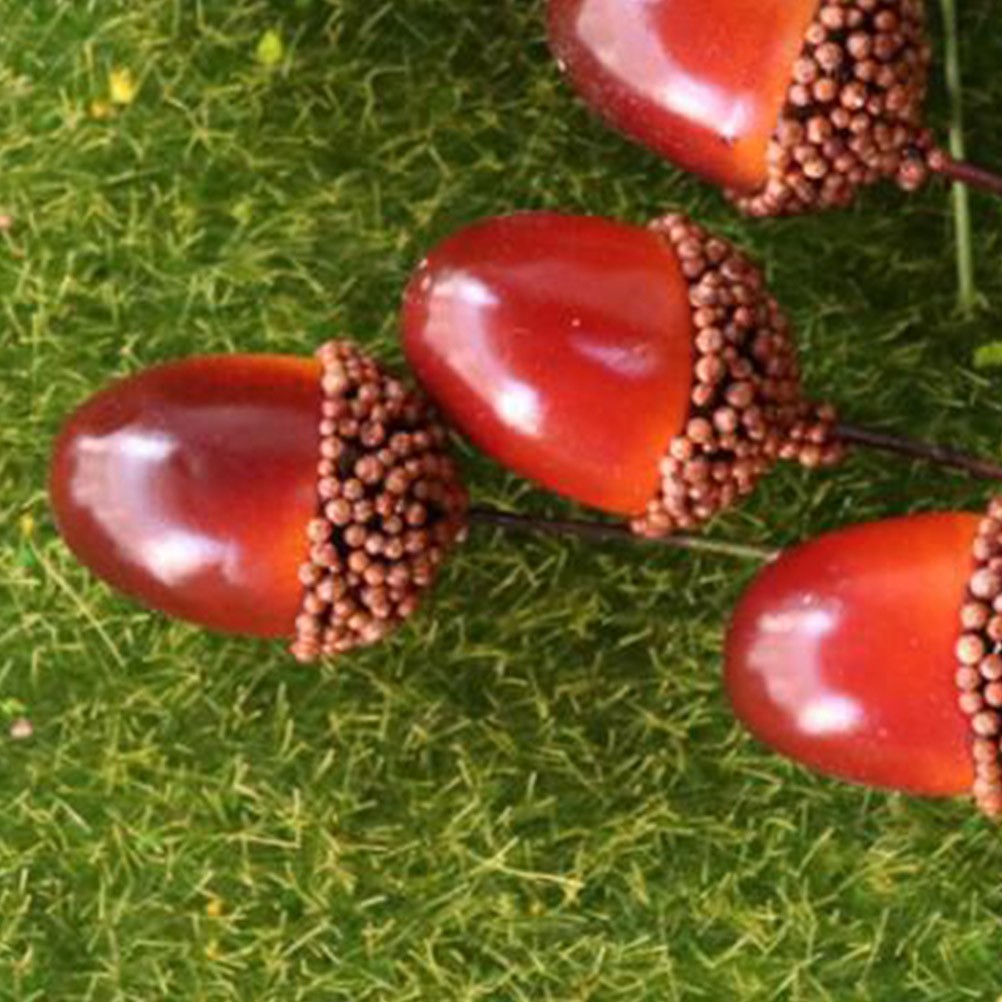 50Pcs Reusable Artificial Decor Acorns Multi Color for Christmas Baby Shower