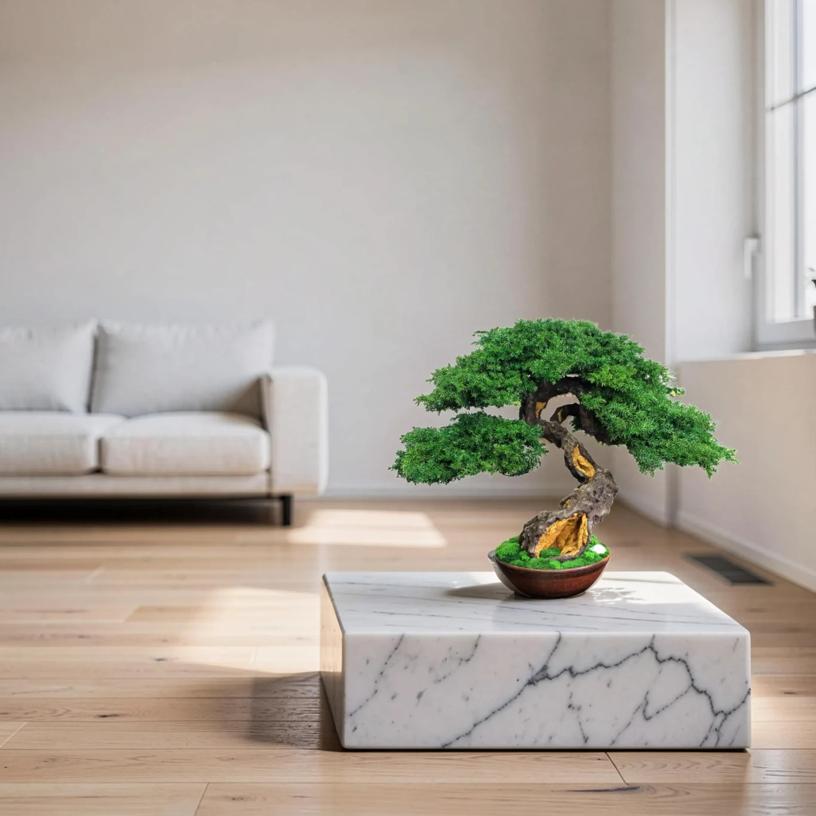 Exclusive Preserved Juniper Bonsai – Interior Art Sculpture. 37 cm / 14,6″