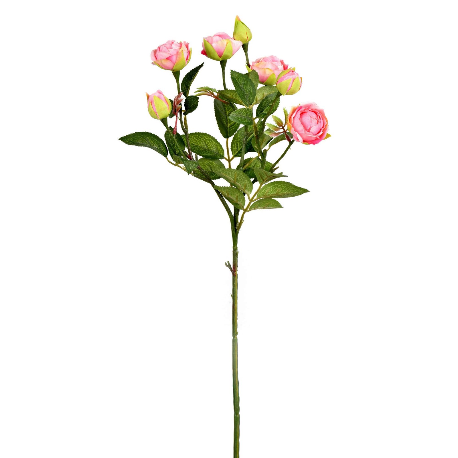 Vickerman 20.5″ Fabric Artificial Tea Rose Spray in Pink (Set of 3)