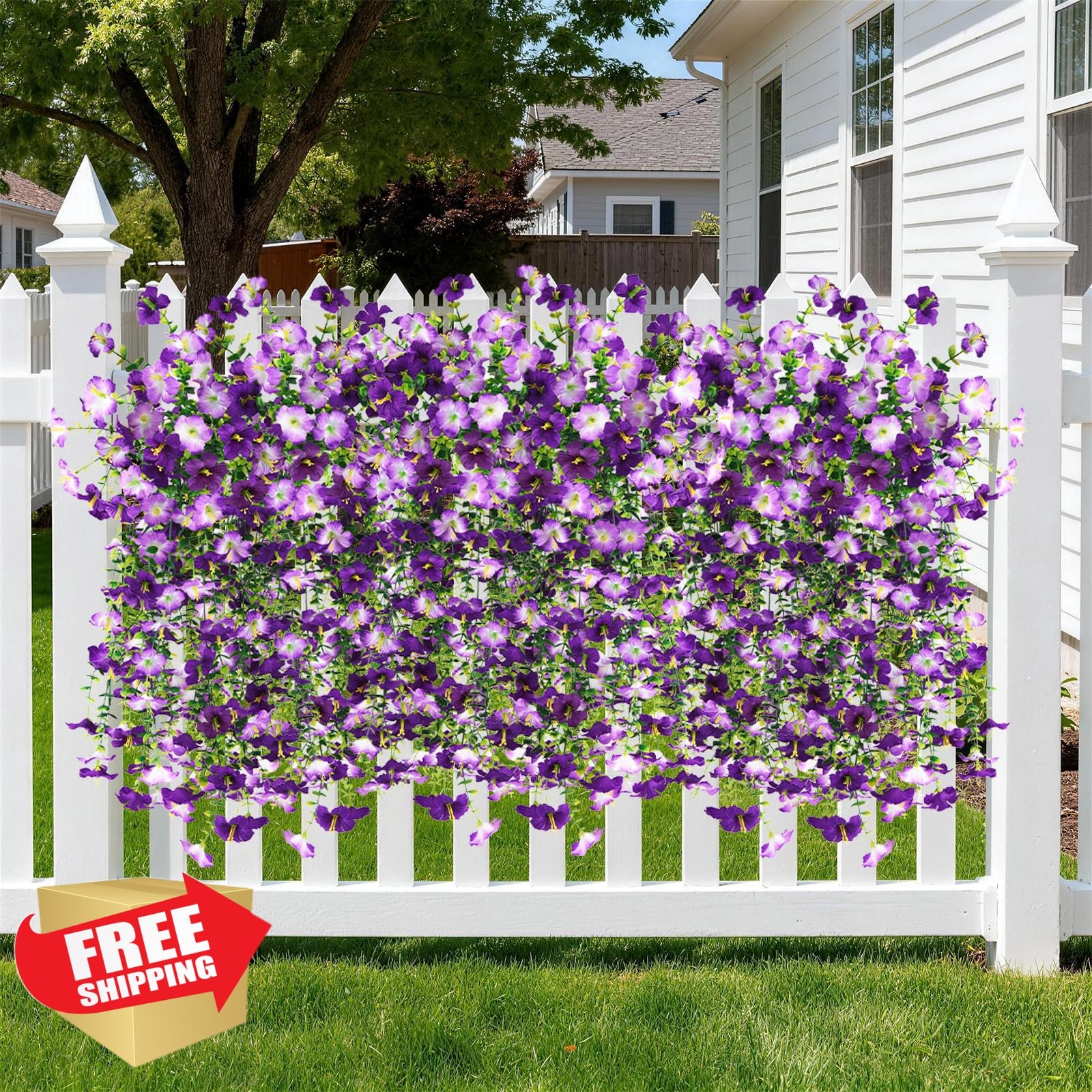 INQCMY Outdoor Morning Glory Double Purple