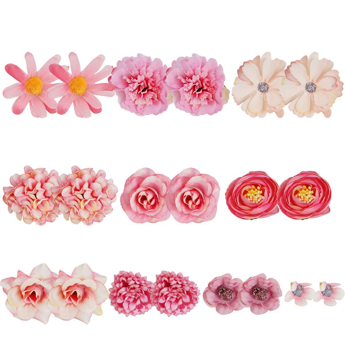 20pack Artificial Rose Head Flower Silk Bulk Bouquet Party Wedding Decor Hot