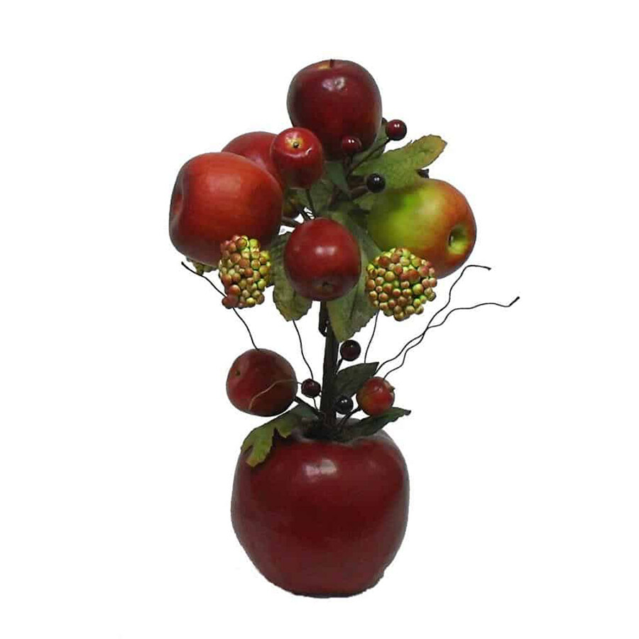Apple Topiary 15in Red