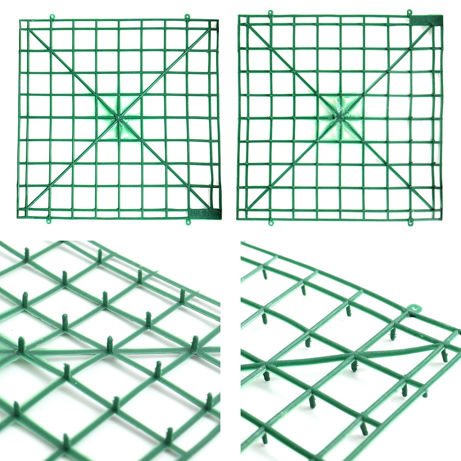 Artificial Flower Grid Panels,DIY Flowers Wall Frames,Plastic Fences Frames A…