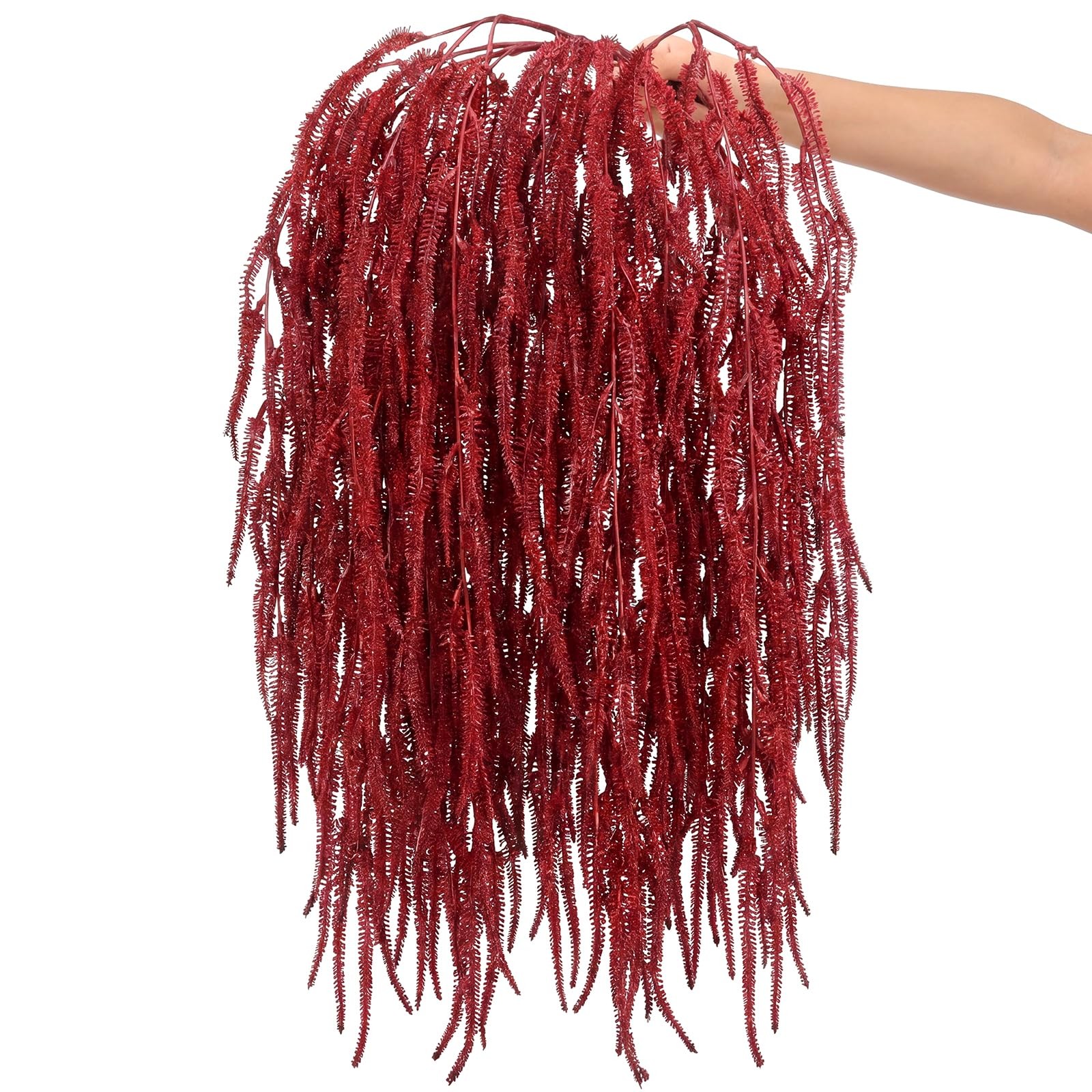 5 Pcs Artificial Amaranthus Flower Hanging Plant Lover Tears Fake Amaranthus …