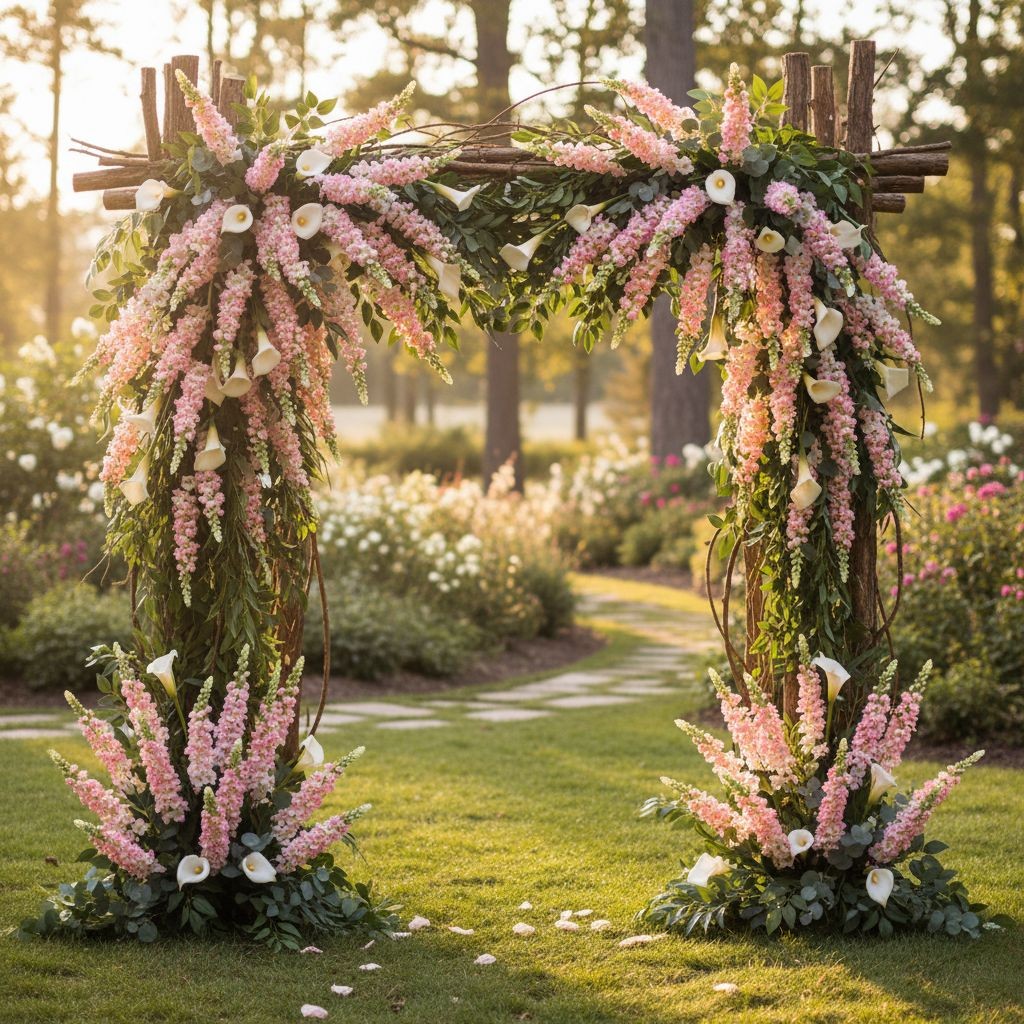Artificial Pink White Snapdragon Stems Set of 2 Tall Faux Flowers Centerpiece