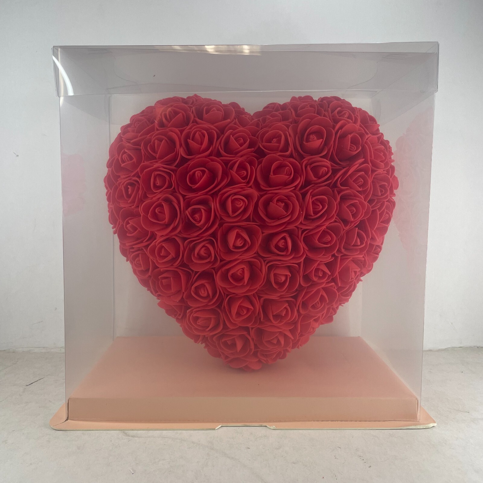8″ Artificial Rose Heart Wall Birthday Valentine’s Day Gift for Girlfriend Wife
