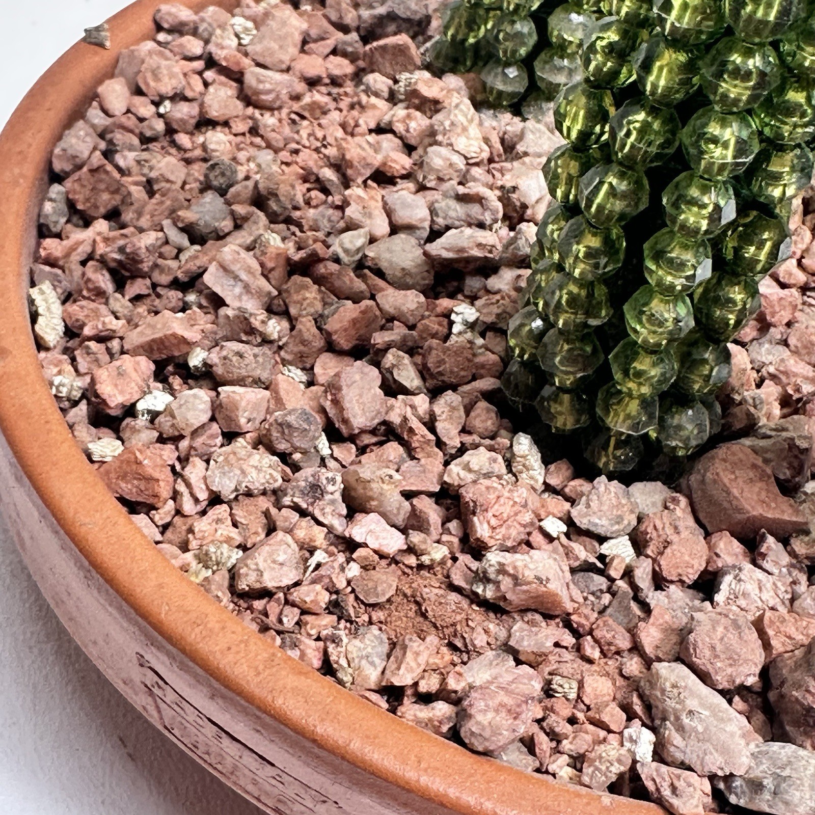 Handmade Beaded Flower Cactus Snake Plant Forever Succulents Terracotta Pot A