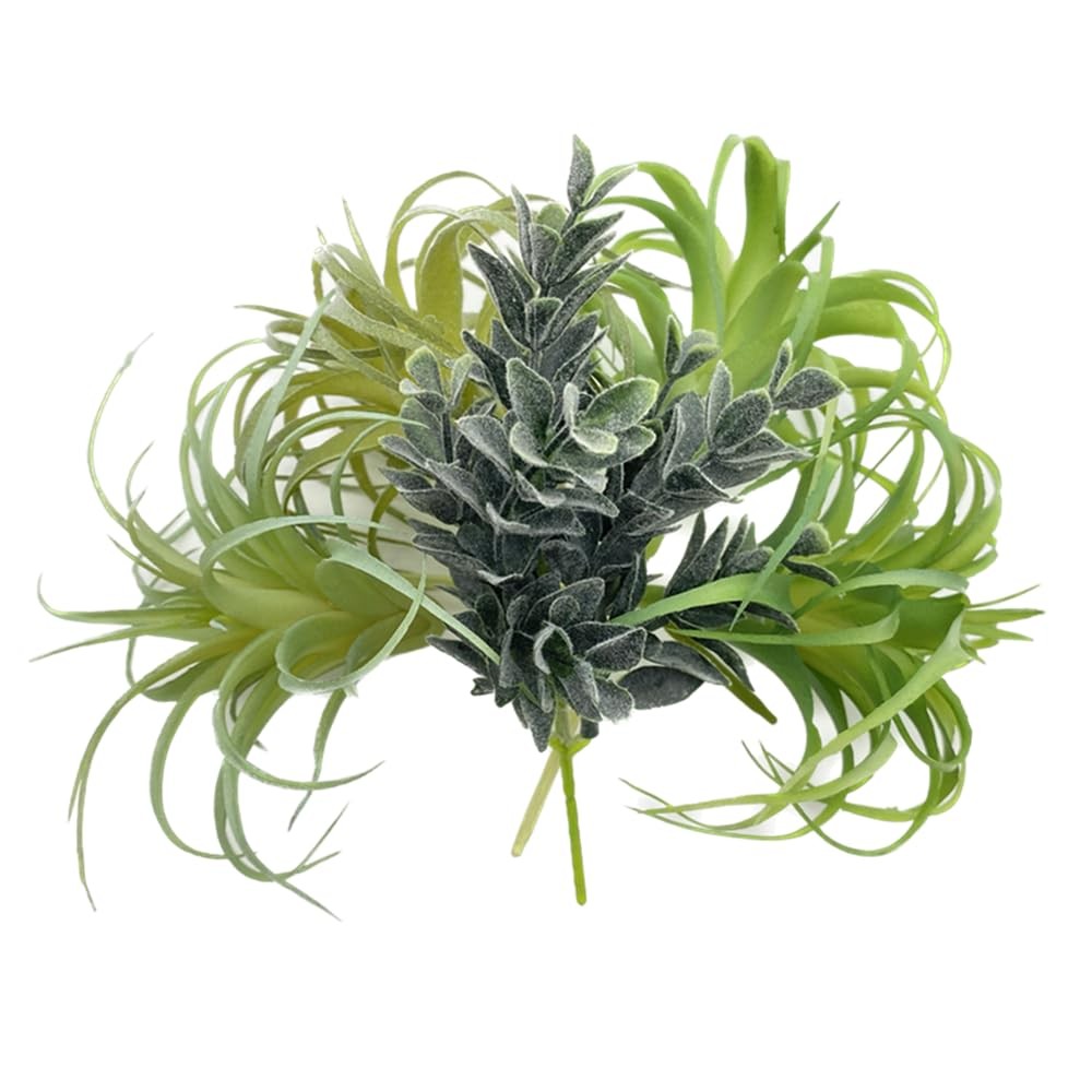 POANTA Assorted Artificial Succulents Air Plants Unpotted Realistic Set 5 PCS