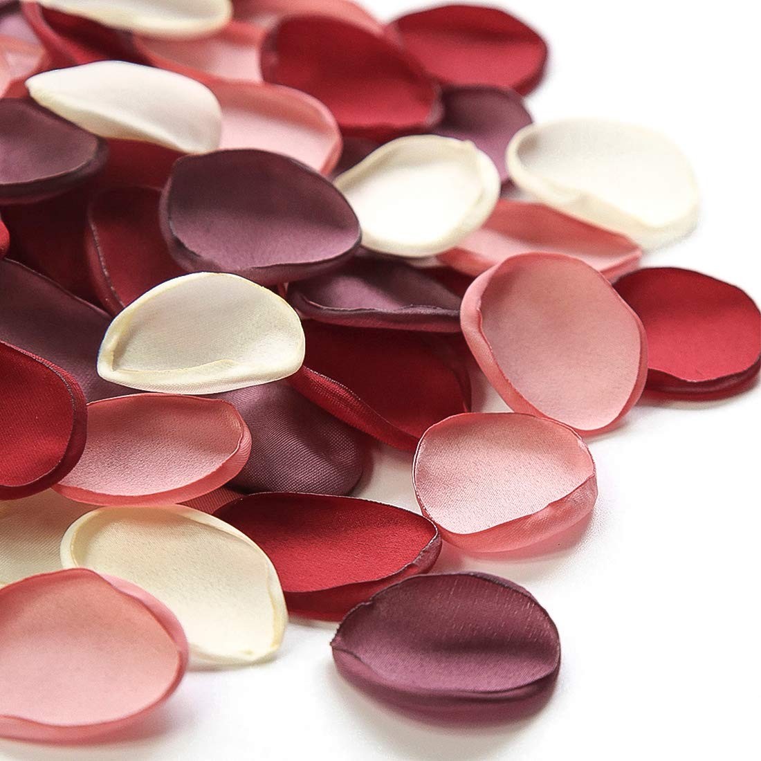 300pcs Rose Petals Elegant Maroon Faux Silk Flower Petals for Wedding Flower …