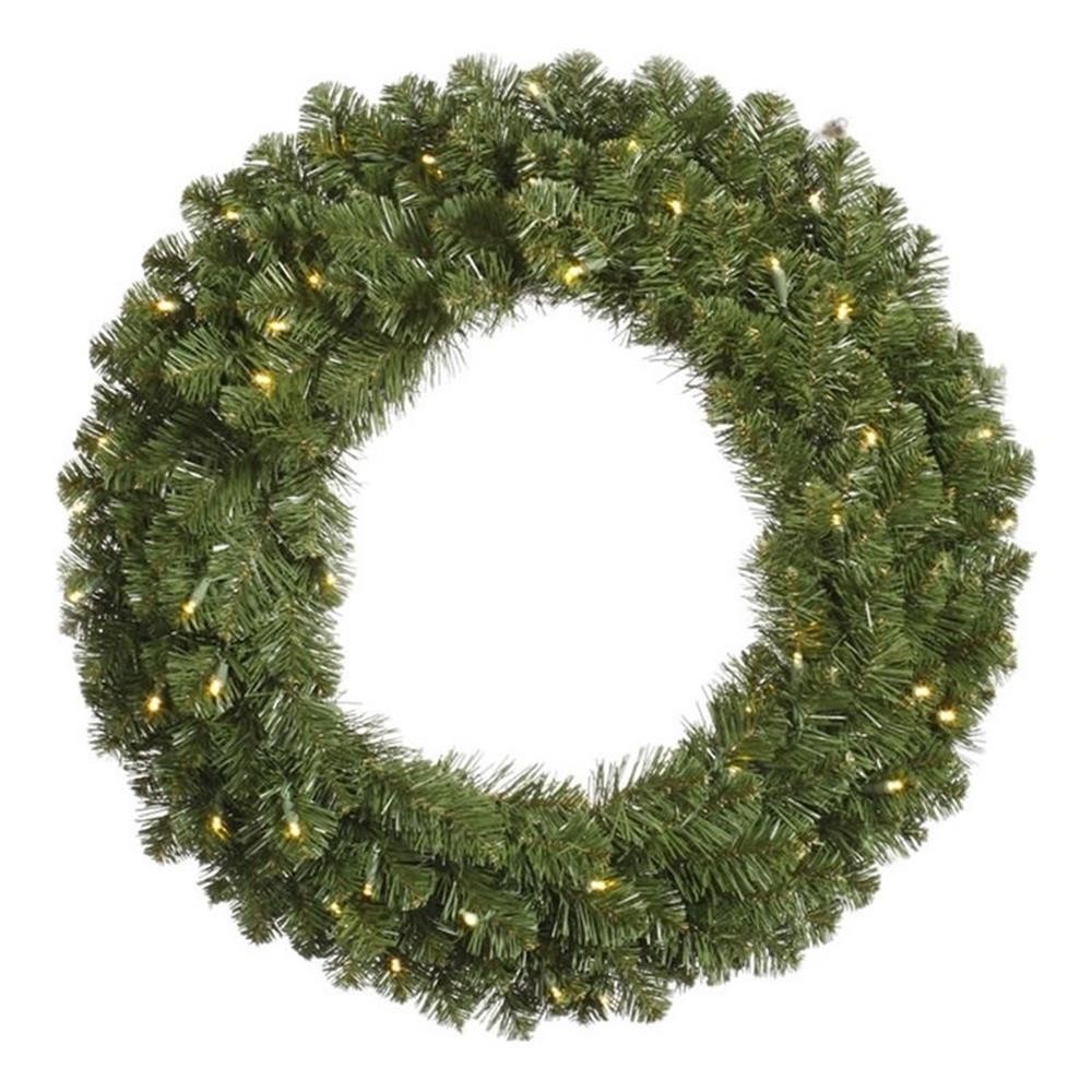 Vickerman 36″ Grand Teton Double Sided LED Artificial Christmas Wreath in Green