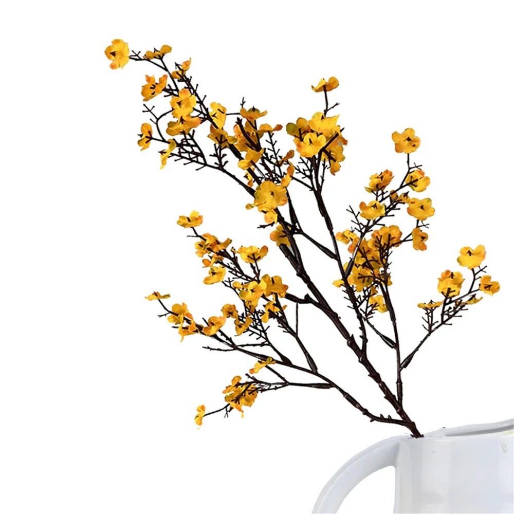 Artificial Cherry Blossom Gypsophila Fake Flowers DIY Wedding Vase Decor