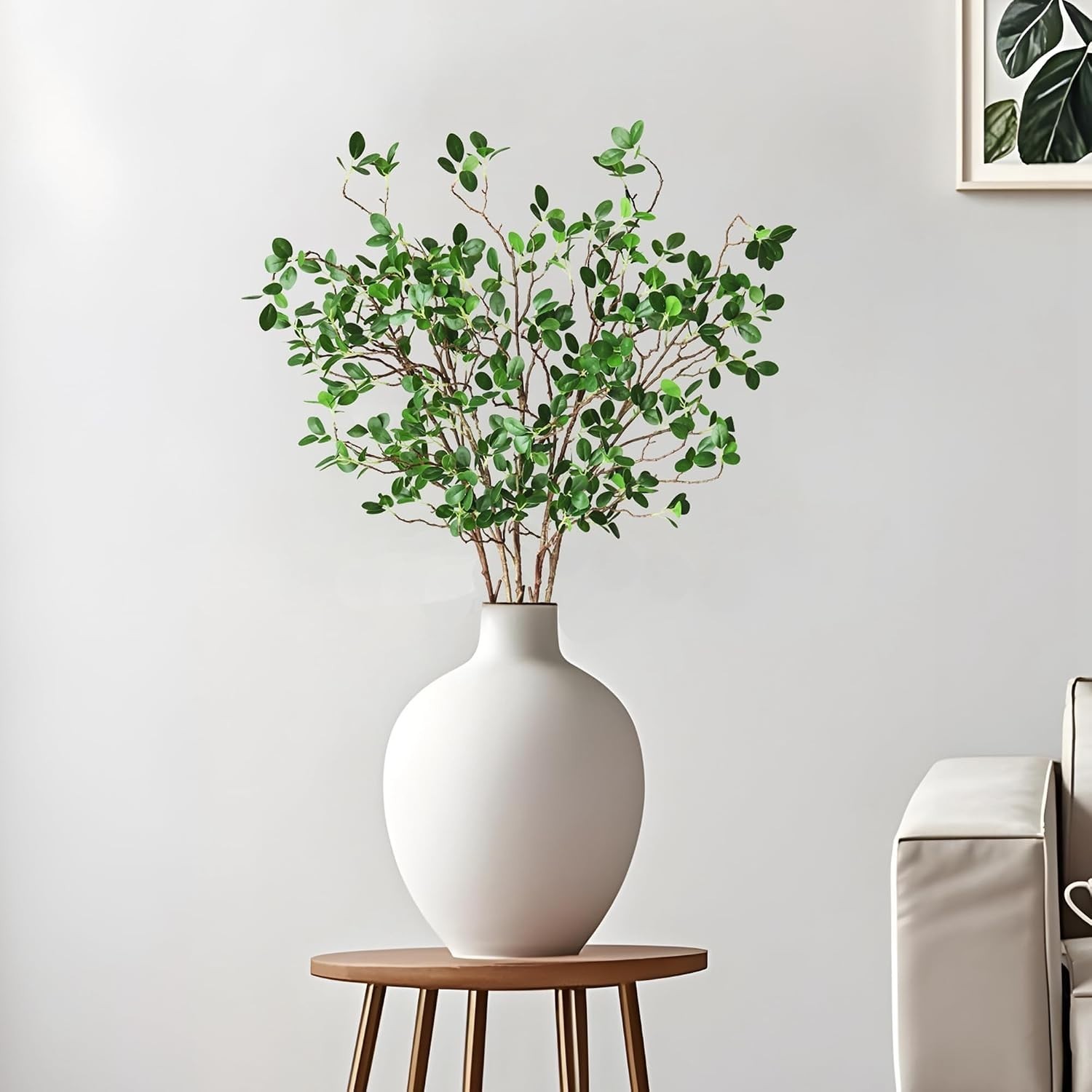 Elegant Faux Eucalyptus Stems – Office Shop Decor