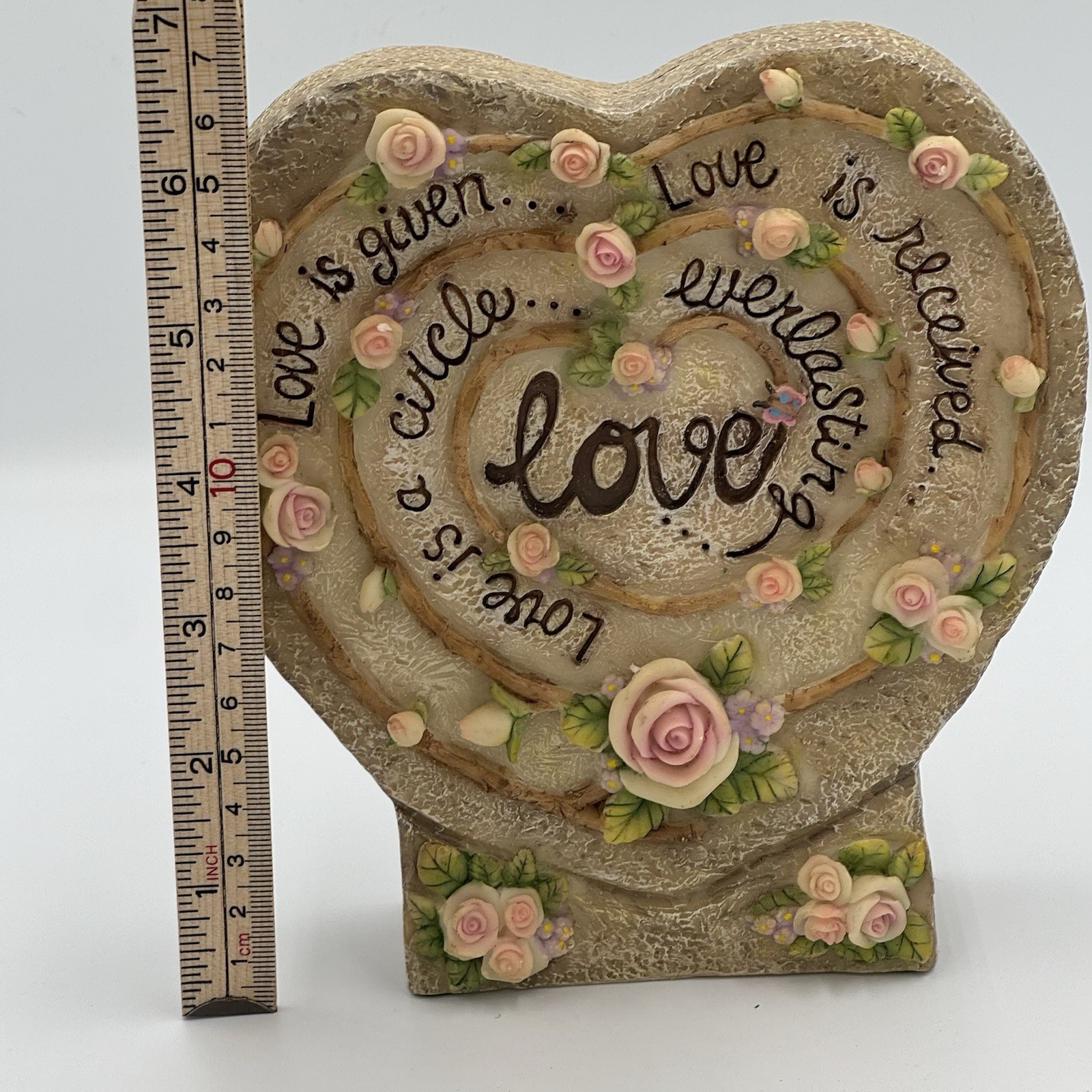 Love Is Heart Shaped Indoor/Outdoor Decor – Resin?