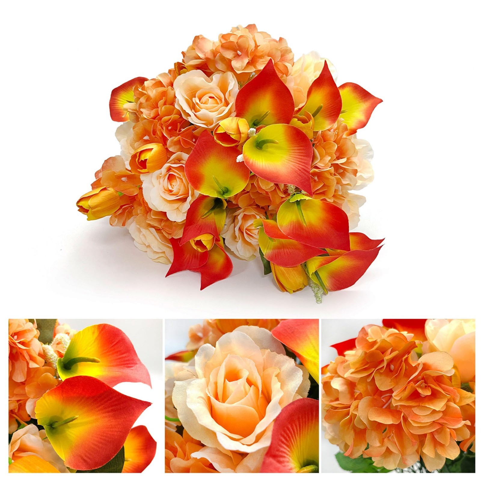 Artificial Cemetery Flower Saddle – Tulips & Roses for Grave Decoration, Sympath