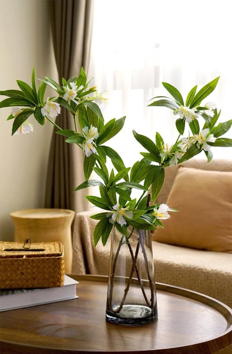 2 Pieces Silk Plants Long Stem Artificial Flowers,36″ Silk Flowers with Stems…