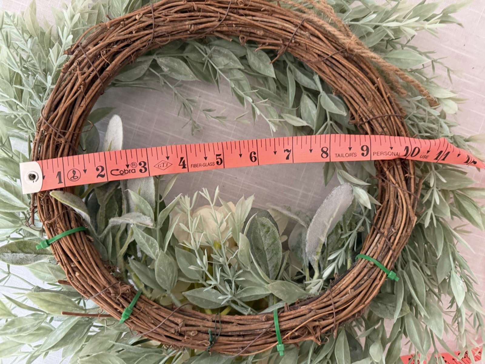 Beautiful Handmade Wreath Decor Greenery Hydrangea Year-round approx 17”