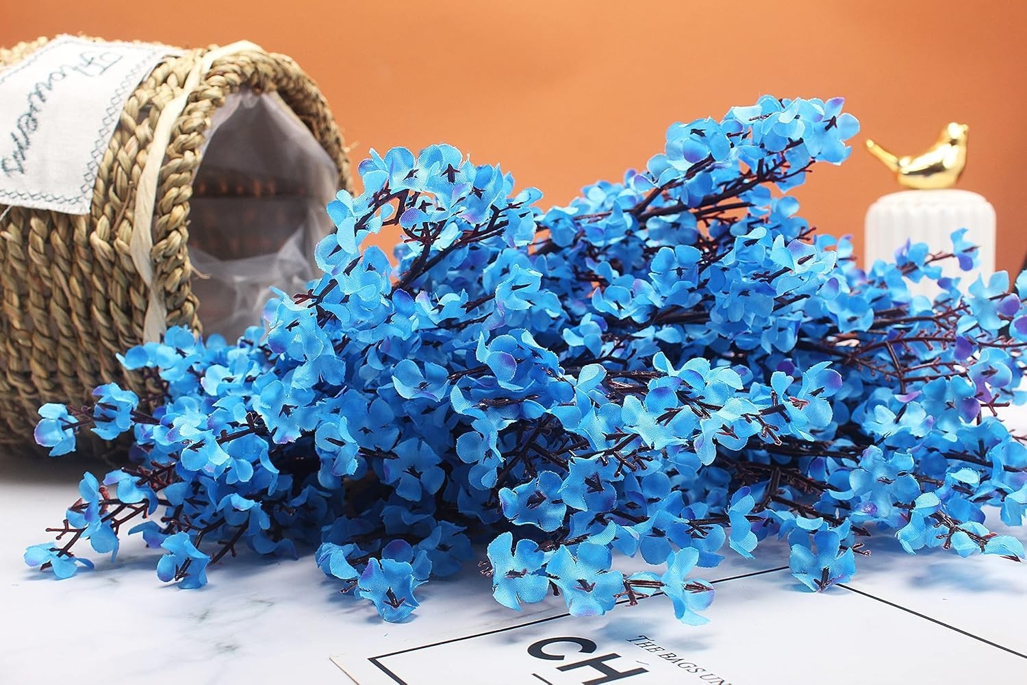 20pcs Baby’s Breath Artificial Flowers Bouquet – Blue