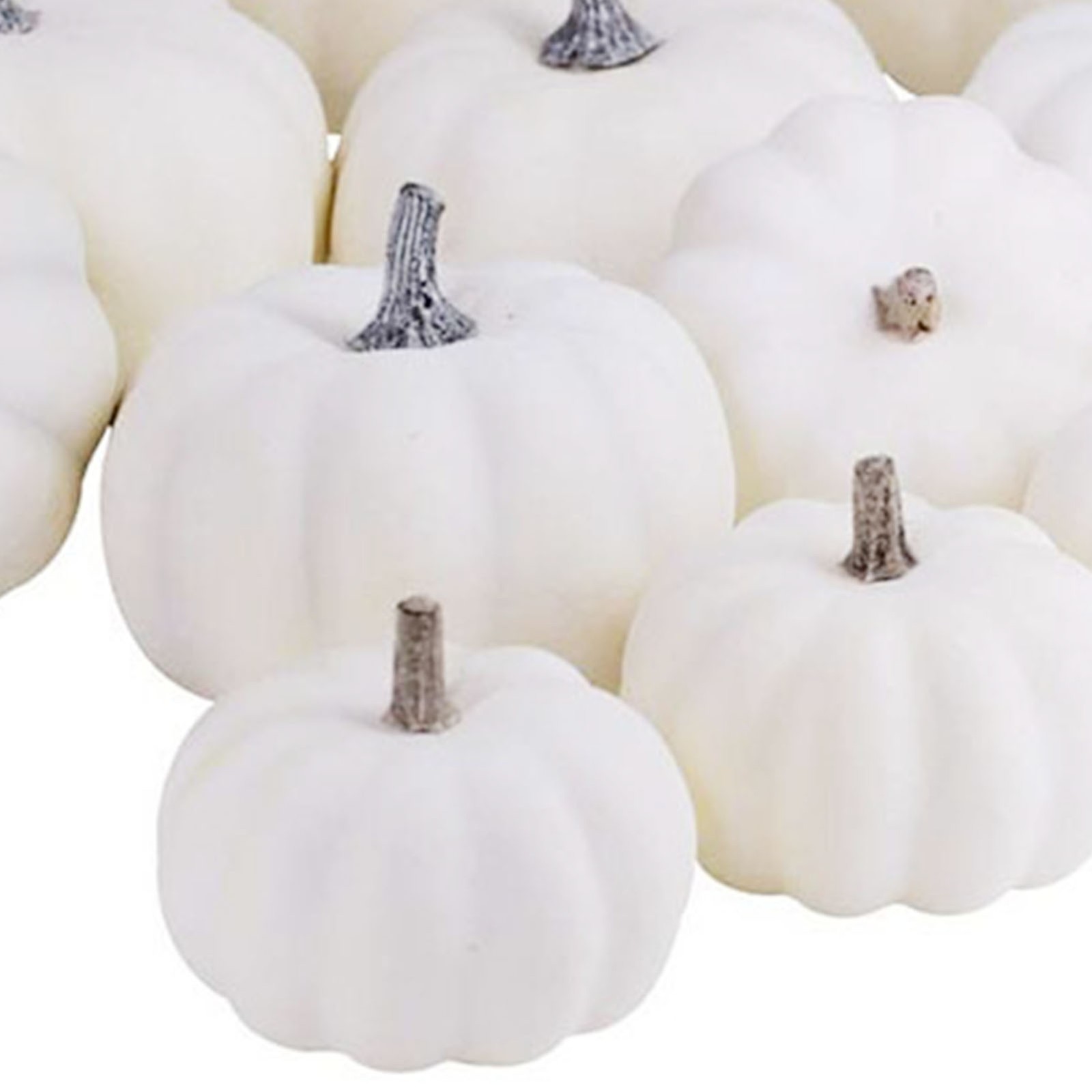 12Pcs Lifelike Artificial Pumpkins For Fall Harvest Party Decor