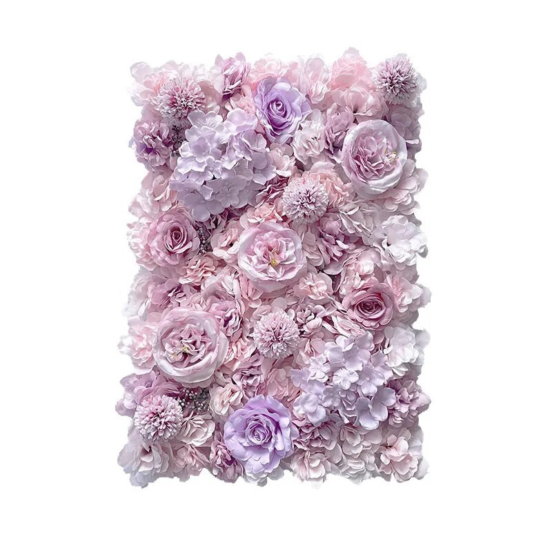 Artificial Rose Flower Wall Panel 40X60 Cm Living Room Decor Floral Backdrop