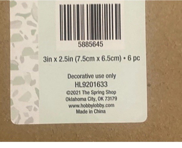 Cute Mini 1” Decorative Bees Pack Of 6 Novelties New