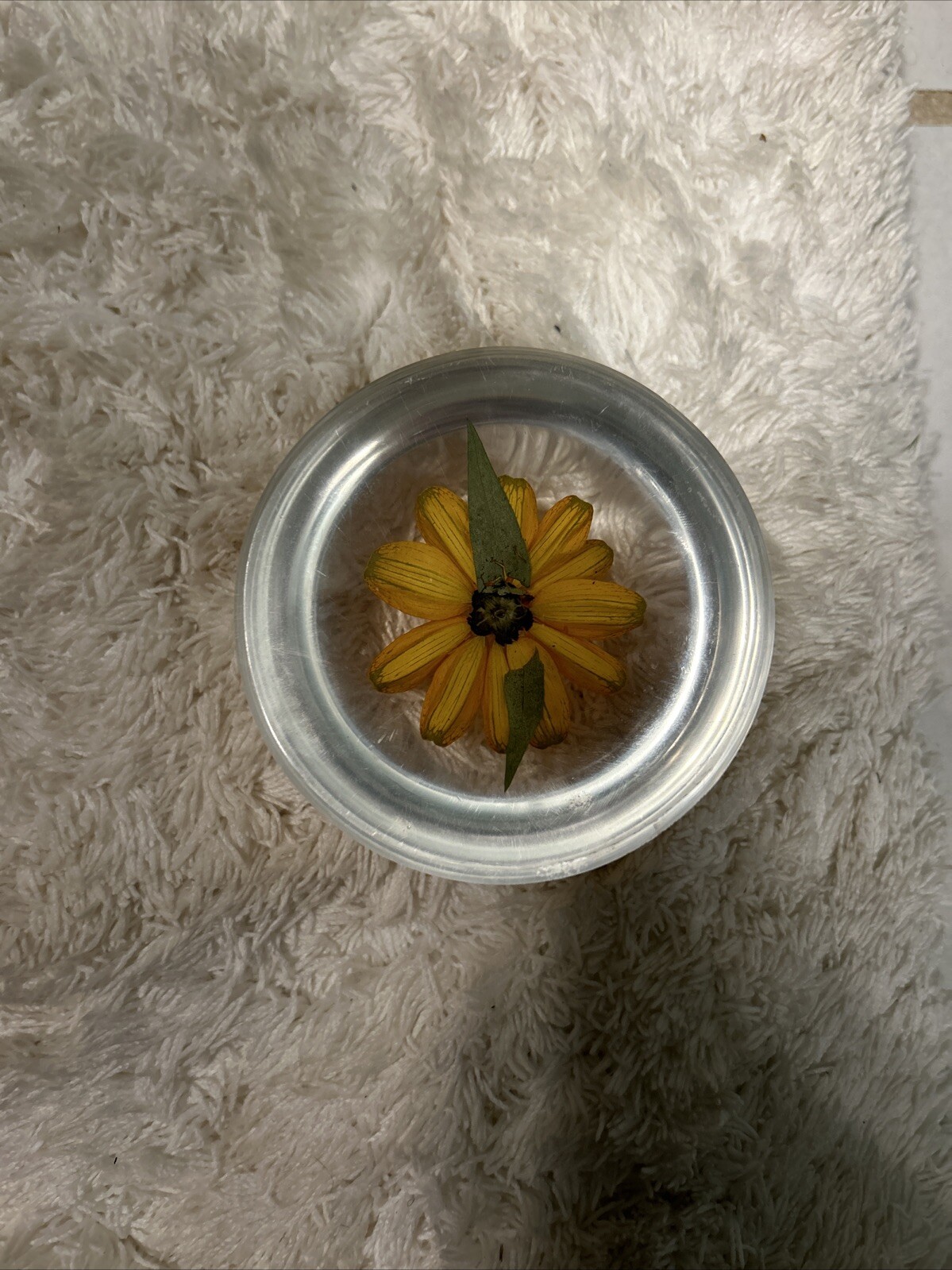 Vintage Flower Paperweight