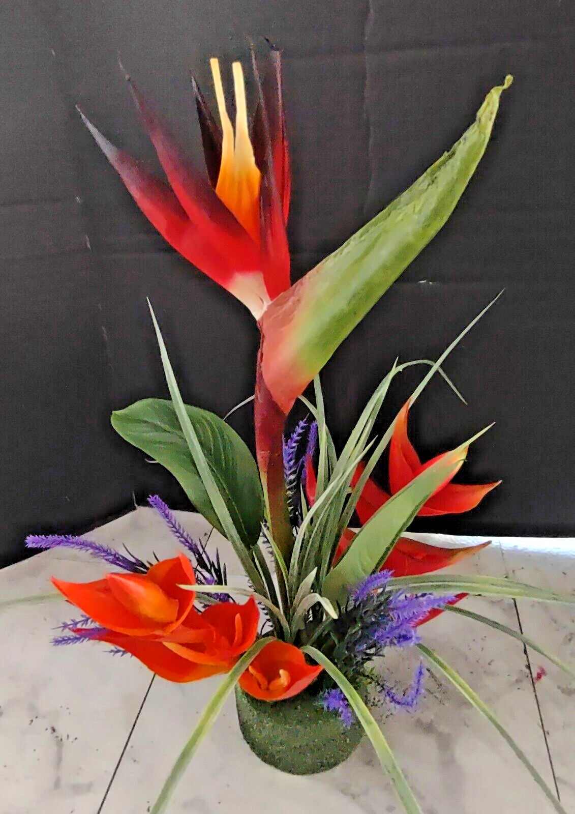 Artificial bird of paradise table decoration, weddings, centerpiece RD